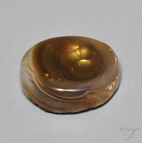 Agata di fuoco Multicolore naturale da 7.20 ct, Taglio a fantasia, Opaco