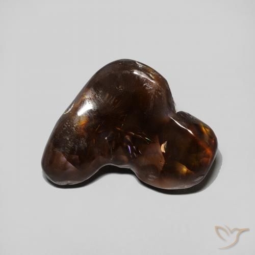 5.35ct Naturale Multicolore Agata di fuoco, Taglio a fantasia, Opaco