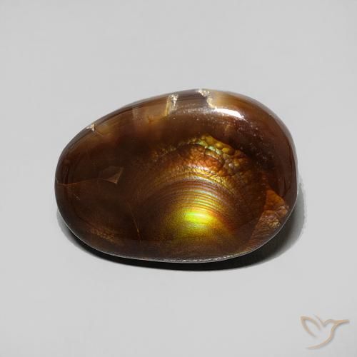 4.57ct Naturale Multicolore Agata di fuoco, Taglio a fantasia, Opaco