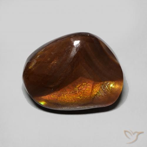 6.34ct Naturale Multicolore Agata di fuoco, Taglio a fantasia, Opaco