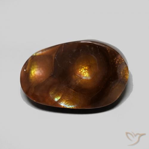 Agata di fuoco Multicolore naturale da 6.54 ct, Taglio a fantasia, Opaco