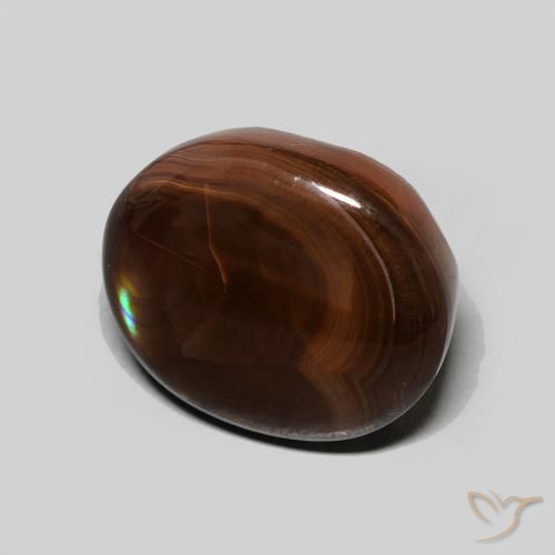 Agata di fuoco Multicolore naturale da 4.51 ct, Ovale, Opaco