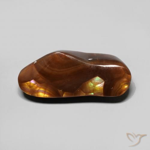 8.06ct Naturale Multicolore Agata di fuoco, Taglio a fantasia, Opaco