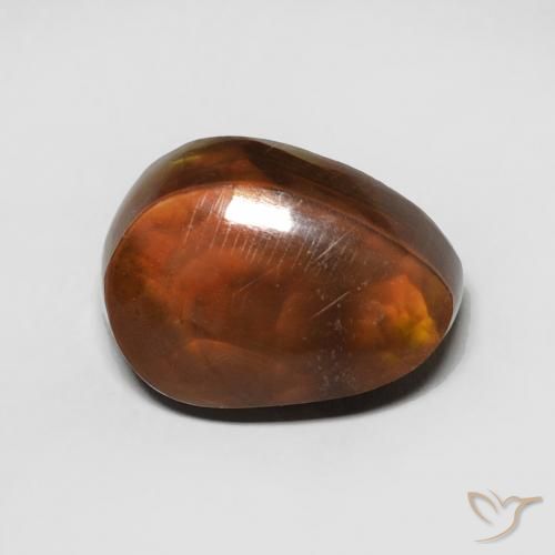 4.32ct Naturale Multicolore Agata di fuoco, Taglio a fantasia, Opaco