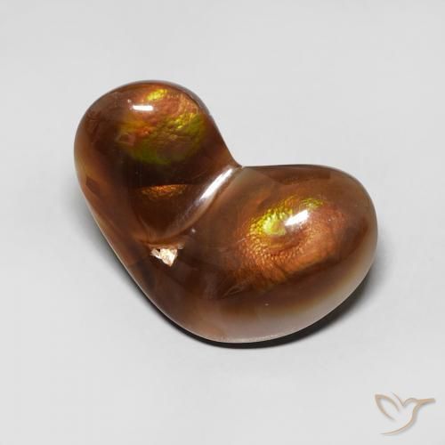 Agata di fuoco Multicolore naturale da 6.52 ct, Taglio a fantasia, Opaco