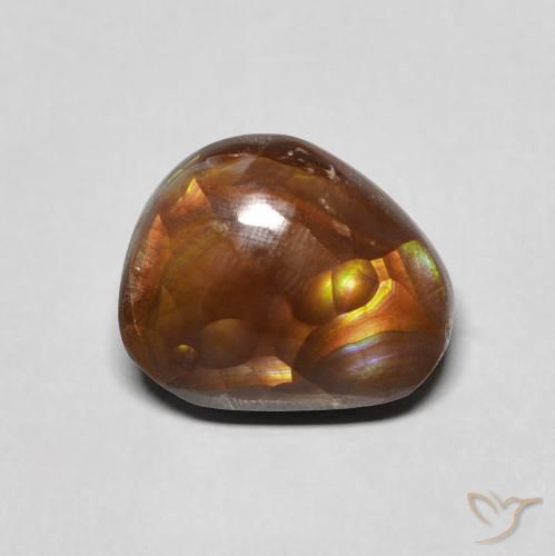 4.91ct Naturale Multicolore Agata di fuoco, Taglio a fantasia, Opaco