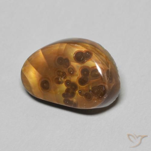 Agata di fuoco Multicolore naturale da 5.12 ct, Taglio a fantasia, Opaco