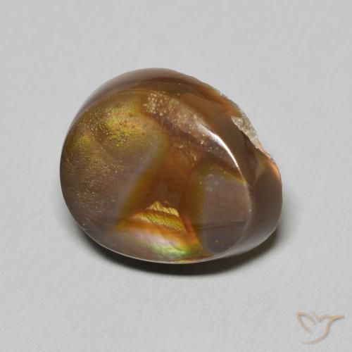 Agata di fuoco Multicolore naturale da 6.13 ct, Taglio a fantasia, Opaco