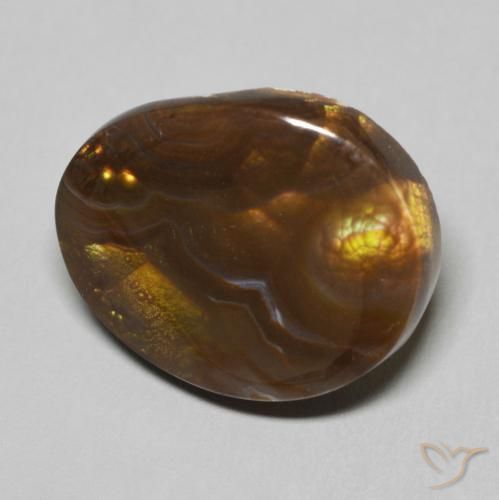 Agata di fuoco Multicolore naturale da 9.70 ct, Taglio a fantasia, Opaco
