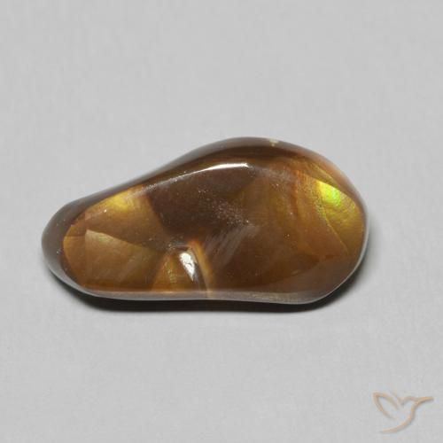 6.15ct Naturale Multicolore Agata di fuoco, Taglio a fantasia, Opaco