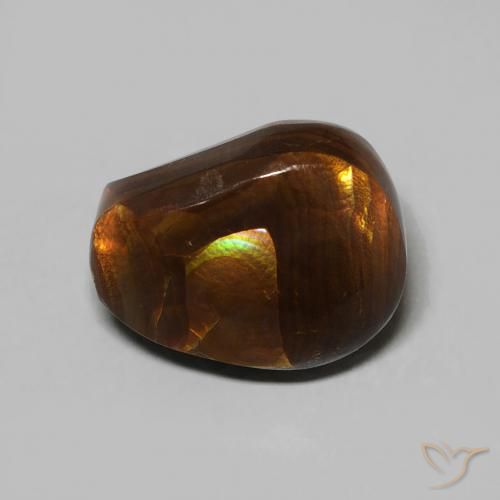5.20ct Naturale Multicolore Agata di fuoco, Taglio a fantasia, Opaco