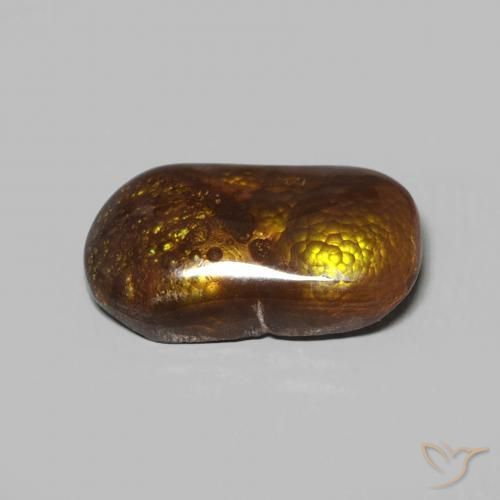 Agata di fuoco Multicolore naturale da 3.15 ct, Taglio a fantasia, Opaco