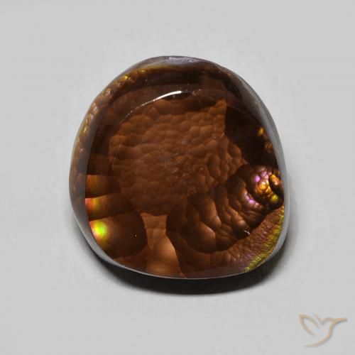 6.14ct Naturale Multicolore Agata di fuoco, Taglio a fantasia, Opaco