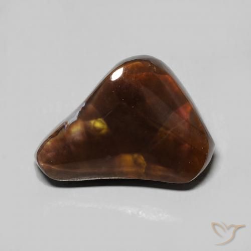 7.00ct Naturale Multicolore Agata di fuoco, Taglio a fantasia, Opaco