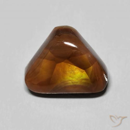 4.17ct Naturale Multicolore Agata di fuoco, Taglio trillion, Opaco