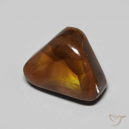 Agata di fuoco Multicolore naturale da 4.17 ct, Taglio trillion, Opaco