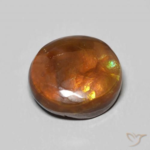 Agata di fuoco Multicolore naturale da 5.86 ct, Ovale, Opaco