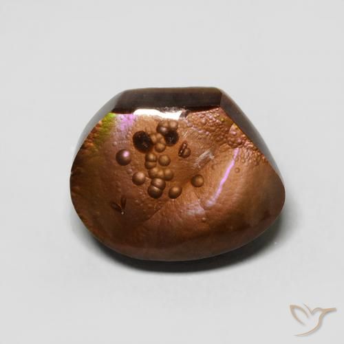 5.64ct Naturale Multicolore Agata di fuoco, Taglio a fantasia, Opaco
