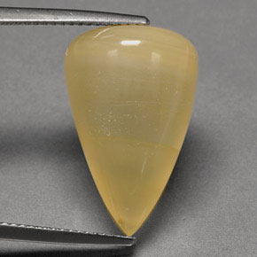 Opale di fuoco naturale giallo da 15,12 ct, trasparente, trasparente/traslucido