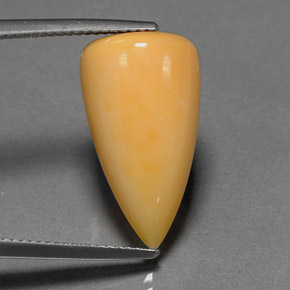 Opale di fuoco naturale arancione da 12,40 ct, trasparente, trasparente/traslucido