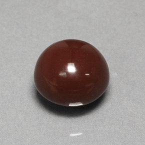 Opale di fuoco naturale marrone da 1,90 ct, taglio rotondo, opaco
