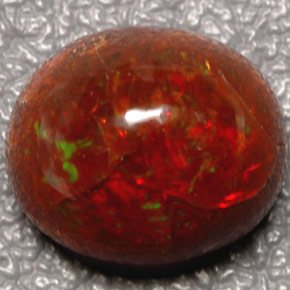 Opale di fuoco Multicolore naturale da 5.69 ct, Taglio ovale, Traslucido