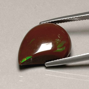 Opale di fuoco naturale multicolore da 7,75 ct, forma fantasia, opaco