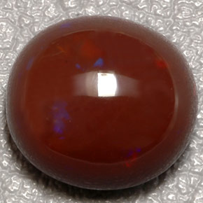 Opale di fuoco naturale multicolore da 10,31 ct, taglio ovale, opaco