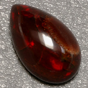 Opale di fuoco Multicolore naturale da 6.44 ct, Forma a pera, Opaco