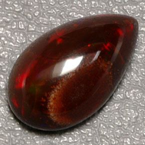 Opale di fuoco Multicolore naturale da 6.44 ct, Forma a pera, Opaco