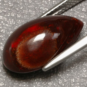 Opale di fuoco Multicolore naturale da 6.44 ct, Forma a pera, Opaco