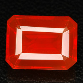 Opale di fuoco naturale arancione da 1,92 ct, trasparente, trasparente/traslucido