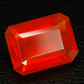 Opale di fuoco naturale arancione da 1,92 ct, trasparente, trasparente/traslucido