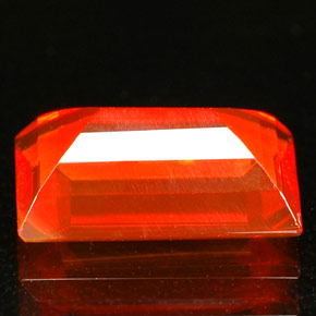 Opale di fuoco naturale arancione da 1,47 ct, trasparente, trasparente/traslucido