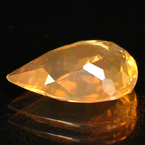 Opale di fuoco naturale arancione da 2,00 ct, trasparente, trasparente/traslucido