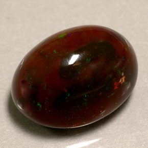 Opale di fuoco naturale multicolore da 10,39 ct, taglio ovale, opaco