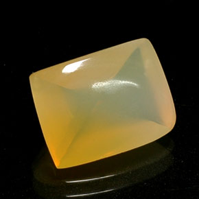Opale di fuoco Bianco giallo naturale da 4.17 ct, Trasparente, Trasparente/Traslucido
