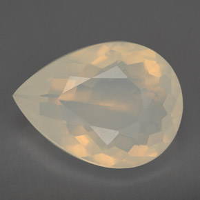 Opale di fuoco giallo e bianco naturale da 6,29 ct, trasparente, trasparente/traslucido
