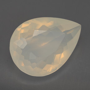 Opale di fuoco giallo e bianco naturale da 6,29 ct, trasparente, trasparente/traslucido