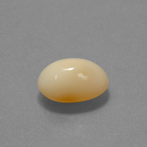 Opale di fuoco naturale giallo da 3,27 ct, taglio ovale, traslucido