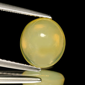 Opale di fuoco naturale giallo da 2,52 ct, trasparente, trasparente/traslucido