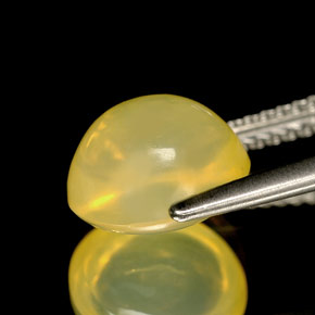 Opale di fuoco naturale giallo da 2,52 ct, trasparente, trasparente/traslucido