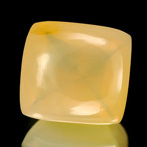 Opale di fuoco naturale giallo da 2,45 ct, trasparente, trasparente/traslucido