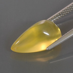 Opale di fuoco naturale giallo da 4,90 ct, trasparente, trasparente/traslucido
