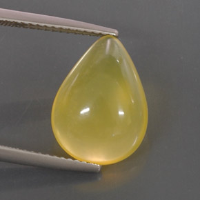 Opale di fuoco naturale giallo da 4,75 ct, trasparente, trasparente/traslucido