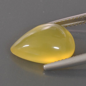 Opale di fuoco naturale giallo da 4,75 ct, trasparente, trasparente/traslucido
