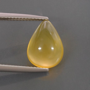Opale di fuoco naturale giallo da 3,67 ct, trasparente, trasparente/traslucido