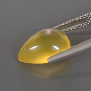 Opale di fuoco naturale giallo da 3,67 ct, trasparente, trasparente/traslucido
