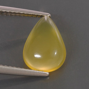 Opale di fuoco naturale giallo da 2,06 ct, trasparente, trasparente/traslucido