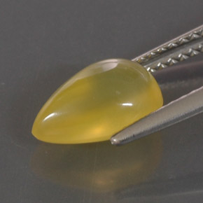 Opale di fuoco naturale giallo da 2,06 ct, trasparente, trasparente/traslucido